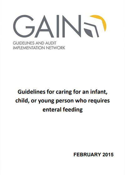 Guidelines for caring for an infant, child or young person who requires enteral feeding