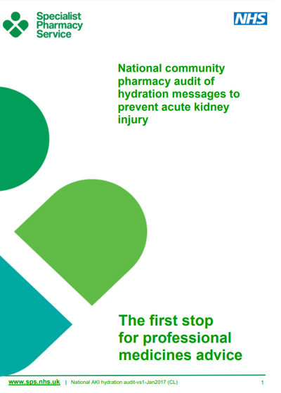 National community pharmacy audit of hydration messages to prevent acute kidney injury
